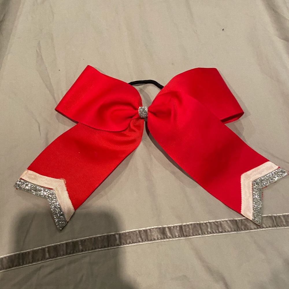 Red Cheer Bow